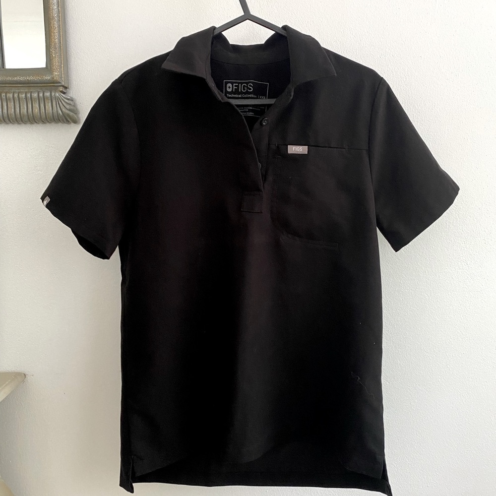 Figs scrub top polo